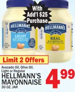C Town HELLMANN'S MAYONNAISE offer