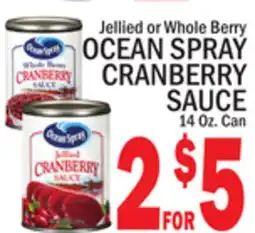 C Town OCEAN SPRAY CRANBERRY SAUCE offer