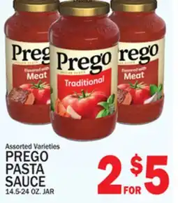 C Town PREGO PASTA SAUCE offer