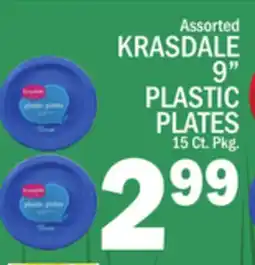C Town KRASDALE 9 PLASTIC PLATES offer