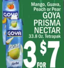 C Town GOYA PRISMA NECTAR 33.8 Oz. Tetrapak offer