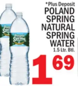 C Town POLAND SPRING NATURAL SPRING WATER offer