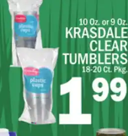 C Town KRASDALE CLEAR TUMBLERS offer