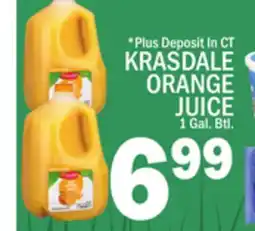 C Town KRASDALE ORANGE JUICE offer