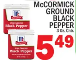 C Town McCORMICK GROUND BLACK PEPPER offer
