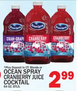 C Town OCEAN SPRAY CRANBERRY JUICE COCKTAIL offer