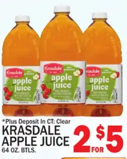 C Town KRASDALE APPLE JUICE offer