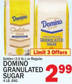 C Town DOMINO GRANULATED SUGAR 4 LB. BAG offer