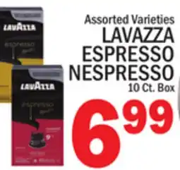 C Town LAVAZZA ESPRESSO NESPRESSO offer