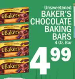 C Town BAKER'S CHOCOLATE BAKING BARS offer