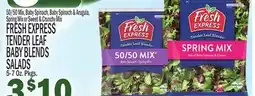 C Town FRESH EXPRESS TENDER LEAF BABY BLENDS SALADS offer