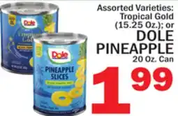 C Town DOLE PINEAPPLE 20 Oz. Can offer