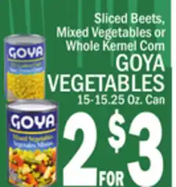 C Town GOYA VEGETABLES 15-15.25 Oz. Can offer