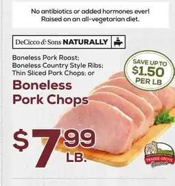 DeCicco & Sons Boneless Pork Chops offer
