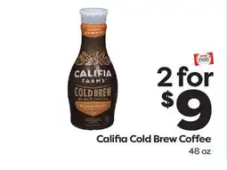 Weis Markets Califia Cold Brew Coffee offer