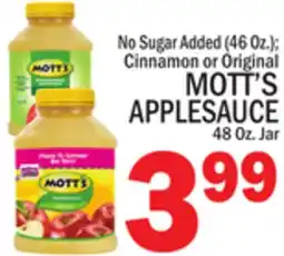 C Town MOTT'S APPLESAUCE offer