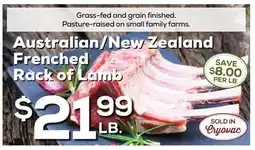 DeCicco & Sons Australian/New Zealand Frenched Rack of Lamb offer