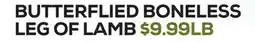 DeCicco & Sons BUTTERFLIED BONELESS LEG OF LAMB offer