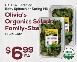 DeCicco & Sons Olivia's Organics Salads Family-Size offer
