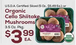 DeCicco & Sons Organic Cello Shiitake Mushrooms 3.5 Oz. Pkg offer