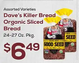 DeCicco & Sons Dave's Killer Bread Organic Sliced Bread offer