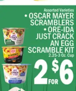 C Town OSCAR MAYER SCRAMBLERS, ORE-IDA JUST CRACK AN EGG SCRAMBLE KIT offer
