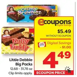 Weis Markets Little Debbie Big Packs offer