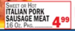 C Town ITALIAN PORK SAUSAGE MEAT offer
