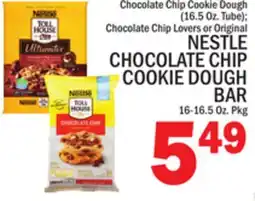 C Town NESTLE CHOCOLATE CHIP COOKIE DOUGH BAR 16-16.5 Oz. Pkg offer