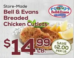 DeCicco & Sons Bell & Evans Breaded Chicken Cutlets offer