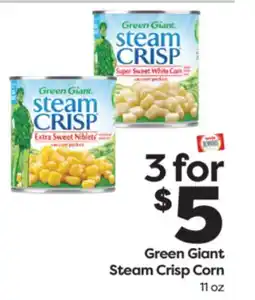 Weis Markets Green Giant Steam Crisp Corn offer