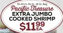 DeCicco & Sons Pacific Treasure EXTRA JUMBO COOKED SHRIMP offer