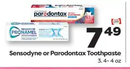 Weis Markets Sensodyne or Parodontax Toothpaste offer