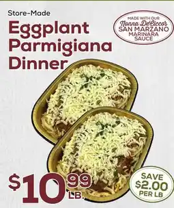 DeCicco & Sons Eggplant Parmigiana Dinner offer