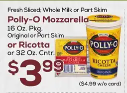 DeCicco & Sons Polly-O Mozzarella offer
