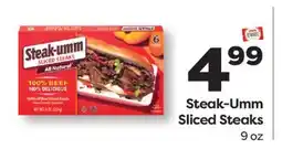 Weis Markets Steak-Umm Sliced Steaks offer