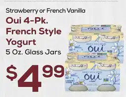 DeCicco & Sons Oui 4-Pk. French Style Yogurt offer