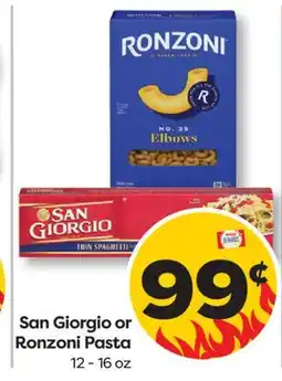 Weis Markets San Giorgio or Ronzoni Pasta offer