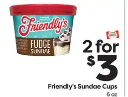 Weis Markets Friendly's Sundae Cups offer