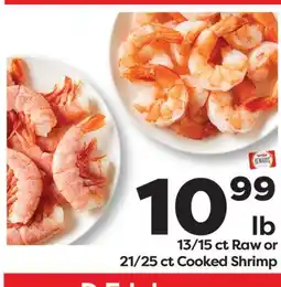 Weis Markets 13/15 ct Raw or 21/25 ct Cooked Shrimp offer