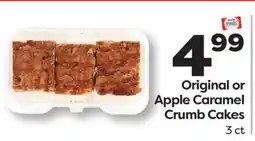 Weis Markets Original or Apple Caramel Crumb Cakes offer