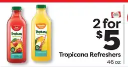 Weis Markets Tropicana Refreshers offer