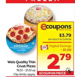 Weis Markets Weis Quality Thin Crust Pizza offer