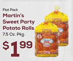 DeCicco & Sons Flat Pack Martin's Sweet Party Potato Rolls offer