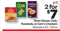 Weis Markets Town House, Club, Toasteds, or Carr's Crackers offer