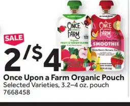 Stop&Shop Once Upon a Farm Organic Pouch offer