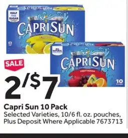 Stop&Shop Capri Sun offer