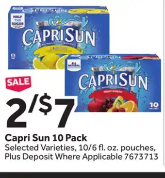Stop&Shop Capri Sun offer