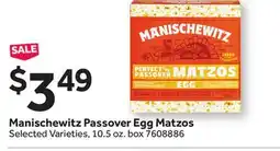 Stop&Shop Manischewitz Passover Egg Matzos offer