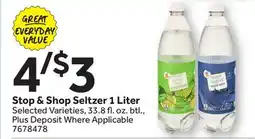 Stop&Shop Stop & Shop Seltzer offer